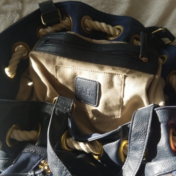 R &Em bag..denim and leather - Picture 4 of 8